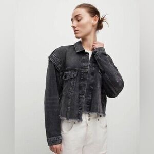 Boyish Denim Black Cutoff Jacket